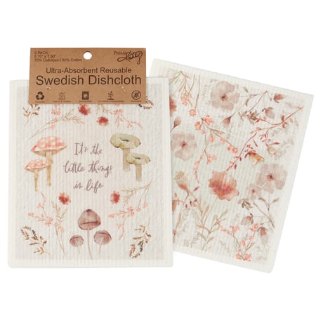 Little Things Swedish Dishcloth Set - Cellulose, Cotton