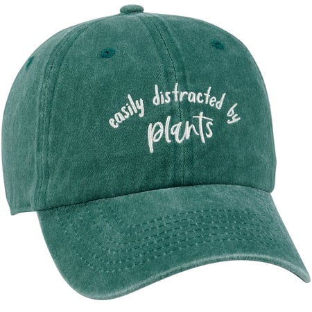 Distracted By Plants Baseball Cap - Cotton, Metal