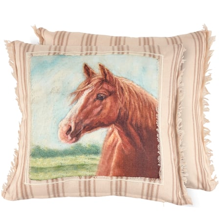 Horse Pillow - Cotton, Zipper