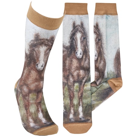 Horse Socks - Polyester, Spandex
