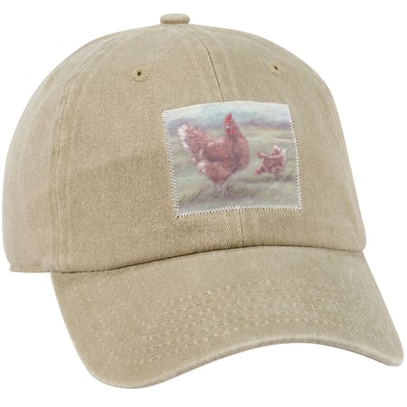 Chicken Baseball Cap - Cotton, Metal