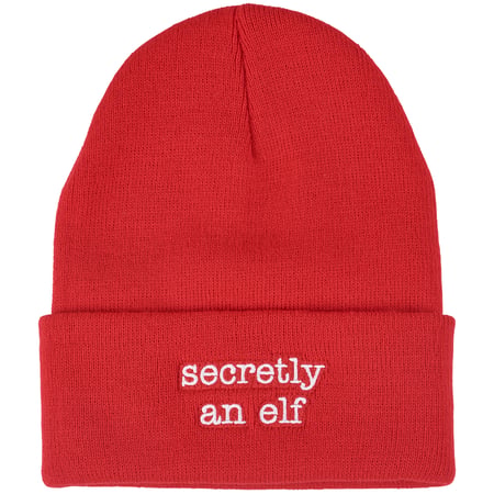 Secretly An Elf Beanie - Acrylic