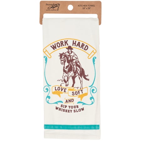 Work Hard Kitchen Towel - Cotton, Velvet