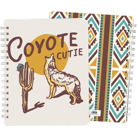 Coyote Cutie Spiral Notebook - Paper, Metal