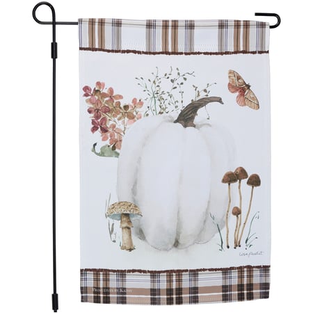 Pumpkin Garden Flag - Polyester