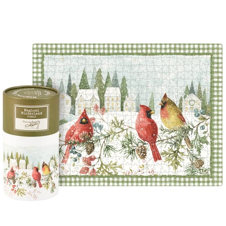 Winter Cardinal Puzzle - Paper