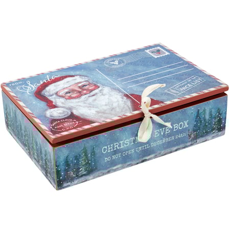 Christmas Eve Giving Box - Wood, Metal, Cotton