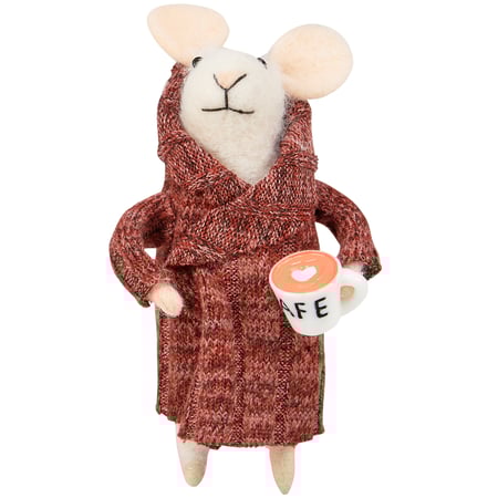 Houserobe Mouse Critter - Felt, Polyester, Plastic