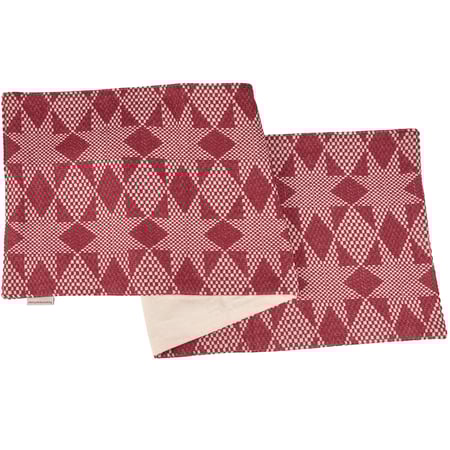 Red Stars Table Runner - Cotton