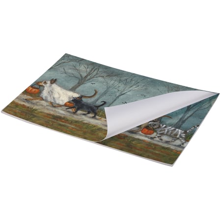 Spooky Pet Parade Placemat Pad - Paper