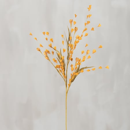 Orange Buds Floral Pick - Plastic, Wire, Paper