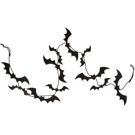 Felt Bat Garland - Felt, Polyester, Jute