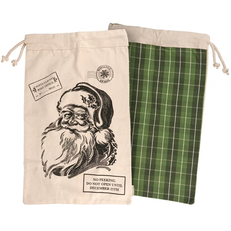 North Pole Air Mail Santa Sack - Cotton, Rope
