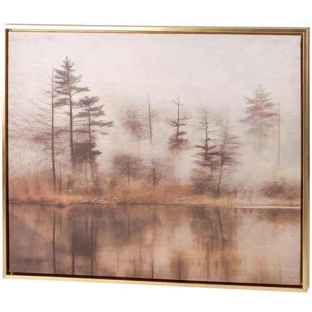 Foggy Water Canvas Wall Art - Wood, Canvas