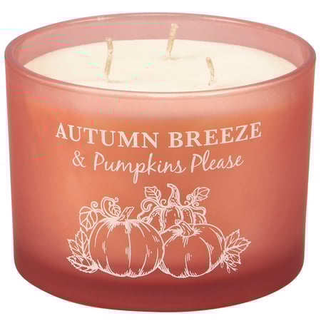 Autumn Breeze Candle - Soy Wax, Glass, Cotton