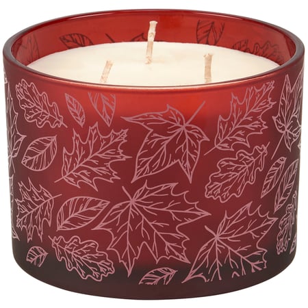 Falling Leaves Candle - Soy Wax, Glass, Cotton
