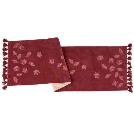 Falling Leaves Runner - Cotton, Linen, Velvet