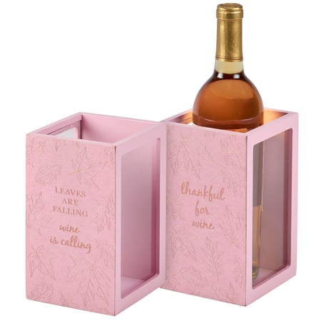 Wine Is Calling Cork Holder - Wood, Glass, Velvet