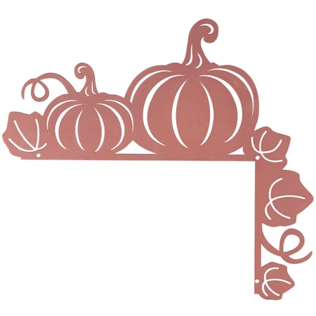 Pumpkin Door Frame Decor - Metal