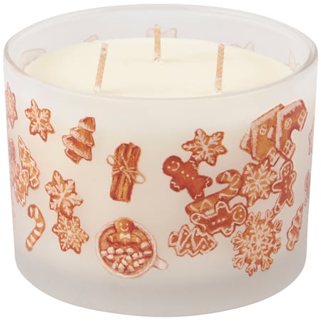 Gingerbread Candle - Soy Wax, Glass, Cotton