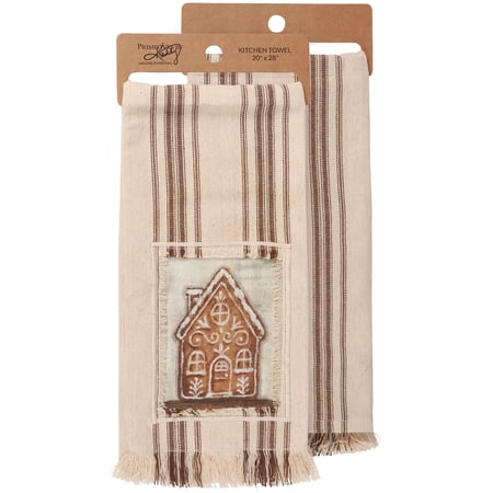 Gingerbread House Kitchen Towel - Cotton
