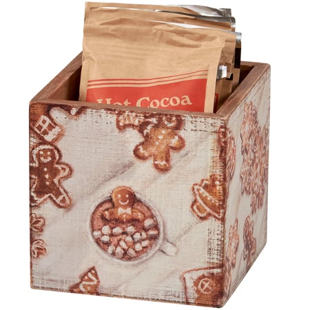 Small Wooden Gingerbread Bin - Wood