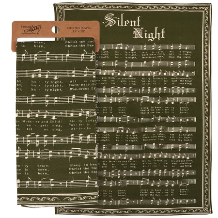 Silent Night Kitchen Towel - Cotton