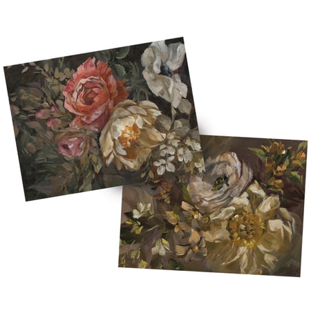 Moody Floral Note Card Set - Paper