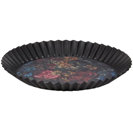 Moody Floral Vanity Tray - Metal, Paper