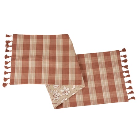 Brown Tartan Runner - Cotton