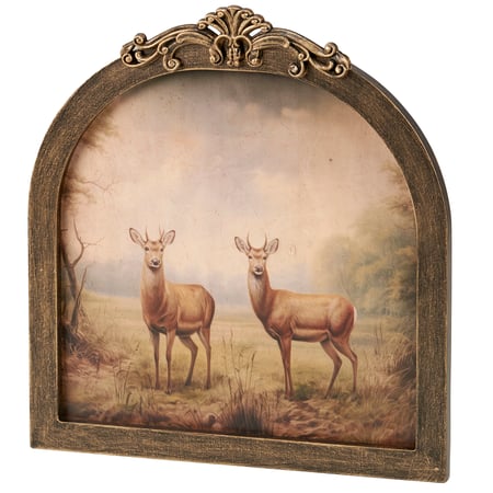 Young Bucks Framed Wall Art - Wood, Paper, Rubber