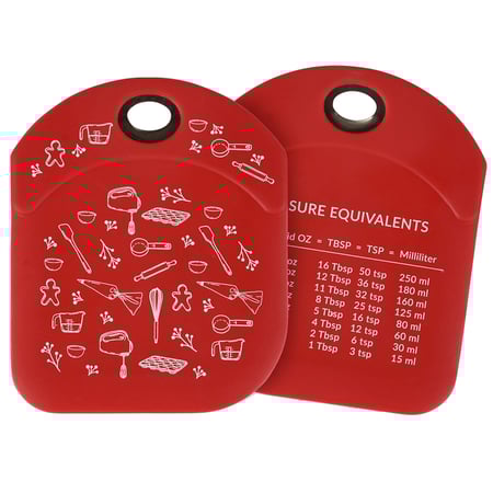 Christmas Baking Bowl Scraper - Silicone, Stainless Steel