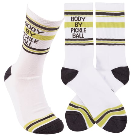 Body By Pickleball Socks - Cotton, Nylon, Spandex