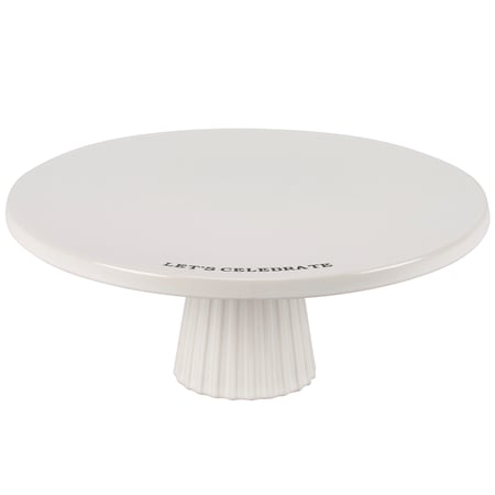 Let's Celebrate Cake Stand - Stoneware