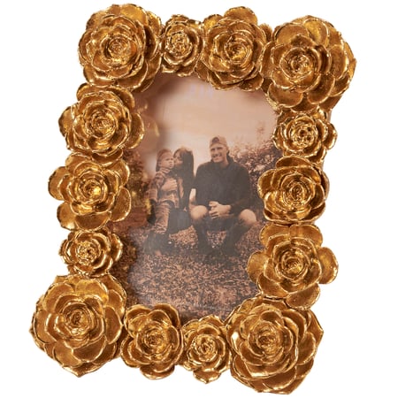 Rose Photo Frame - Resin, Plastic