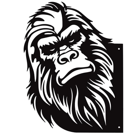 Bigfoot Metal Outdoor Art - Metal