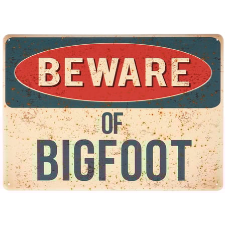 Beware Of Bigfoot Wall Decor - Metal
