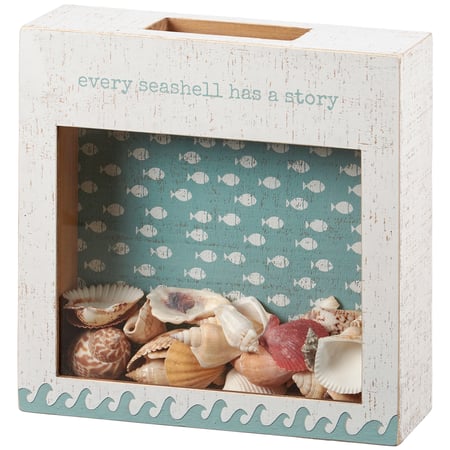 Every Seashell Shell Holder - Wood, Glass
