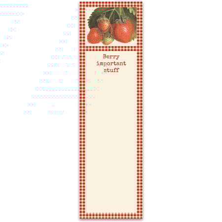 Berry Important Stuff List Pad - Paper, Magnet