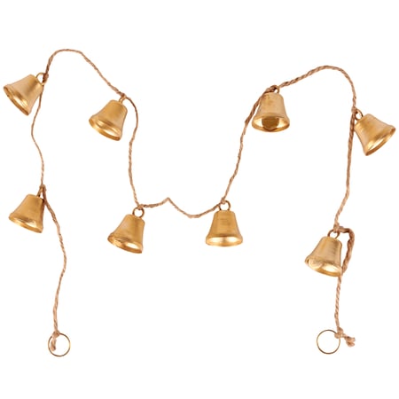 Bell Garland - Metal, Jute