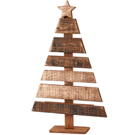 Slat Christmas Tree - Wood