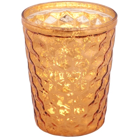 Amber Candle Holder - Glass