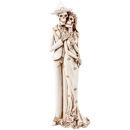 Skeleton Couple Figurine - Resin