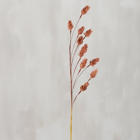 Blush Canary Grass Floral Pick - Plastic, Paper, Wire