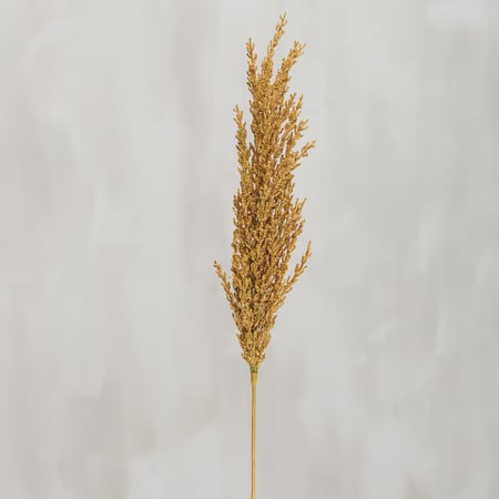 Gold Pampas Grass Floral Pick - Plastic, Paper, Wire