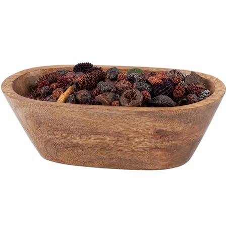 Oval Wood Bowl - Wood