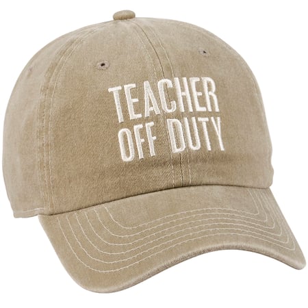 Teacher Off Duty Baseball Cap - Cotton, Metal