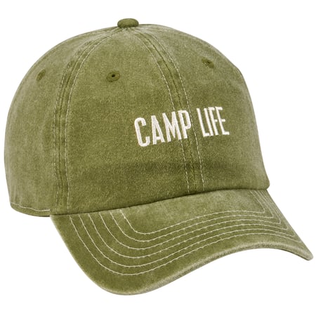 Camp Life Baseball Cap - Cotton, Metal