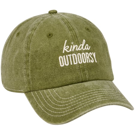 Kinda Outdoorsy Baseball Cap - Cotton, Metal