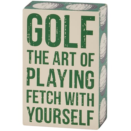 The Art Of Playing Fetch Box Sign - Wood, Paper